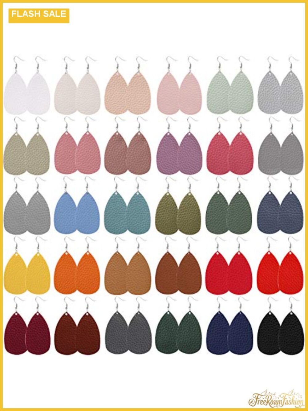 Tassel Earrings Set Faux Leather Long Layered Dangle Hoop Tiered Thread